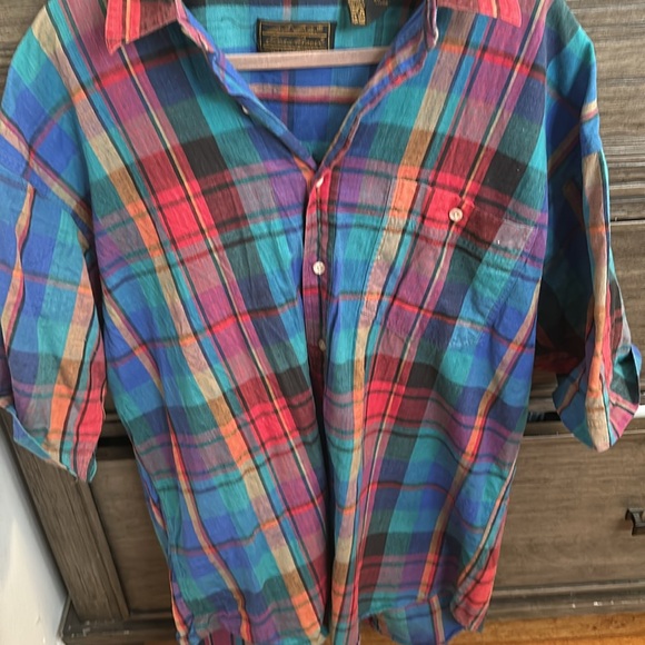 Eddie Bower Plaid button up - Picture 3 of 3